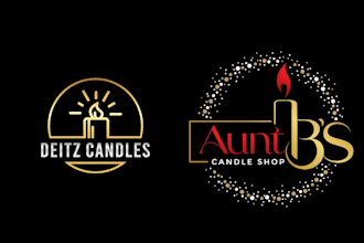 design modern high quality candle logo with express delivery