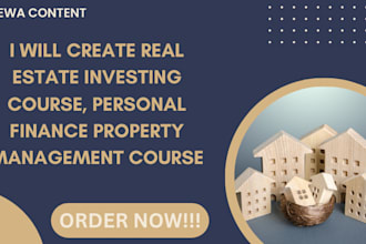 create real estate investing course, personal finance property management course