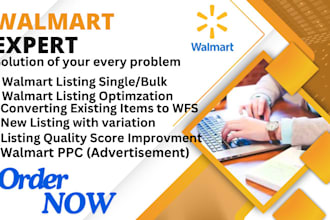 be your walmart expert walmart virtual assistant wfs,PPC expert