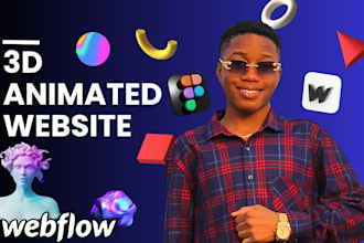 design responsive webflow websites, 3d animated websites, threejs