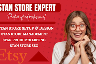 do stan store design,digital products upload,stan store expert, stan store setup
