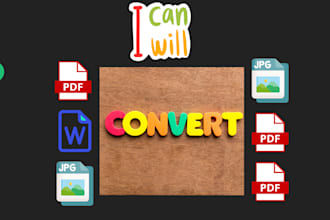 convert pdf to jpg, word to pdf