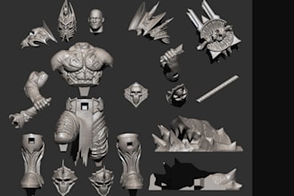 carve 3d miniature stl model, bjd toy printable stl file, gcode, 3d printing