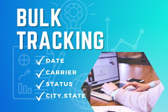 do the bulk tracking status for usps, fedex, ups