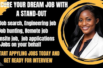 do job hunting and apply for online remote jobs, jobs application on your behalf