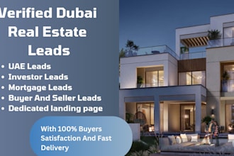usa uae dubai uk real estate lead generation, motivated buyer, facebook lead