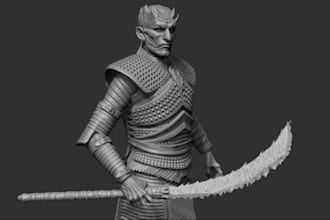 3d warrior sculpture,kitbash model,3d miniature stl for print nsfw human model