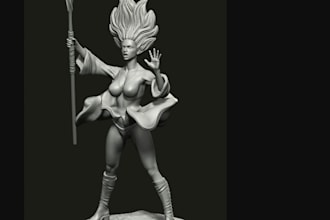 build 3d miniature stl model, kitbash 3d model,  monster in unique style