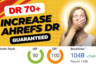 increase DR ahrefs domain rating with backlinks