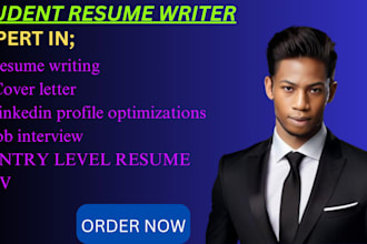 write student resume linkedin optimization cover letter and CV writing