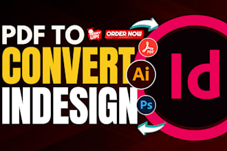manually convert PDF to indesign with fully editable