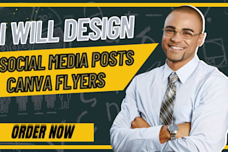 design flyers and social media post using canva