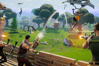 build a fortnite style battle royale online multiplayer game for mobile and PC