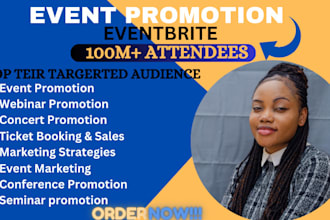 promote eventbrite, ticket booking, conference, webinar, event marketing
