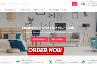 design luxurious furniture shopify store home decor store interior design websit