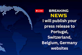 publish your press release to portugal, switzerland, belgium, germany websites