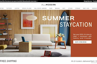 design home decor shopify furniture store interior design website dropshipping