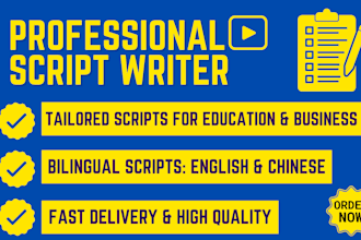 be your expert youtube video script writer for engaging content