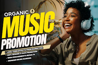 do organic promotion for spotify music podcast soundcloud apple amazon