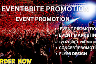 manage and promote your eventbrite and meetup setup , design cover or banner
