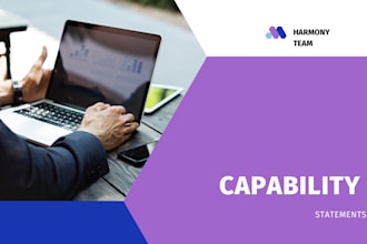 design a professional and creative capability statement