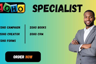 set up your zoho CRM zoho creator zoho campaign zoho form and zoho books