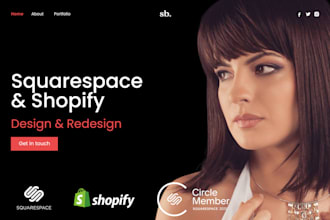 do modern and minimalistic squarespace website