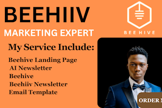 create behiive newsletter, landing page, and boost beehive ai newsletter