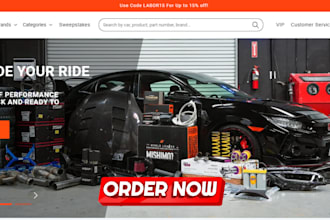 design luxurious automotive shopify store auto parts store automobile website