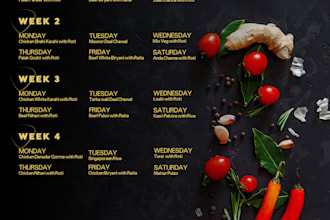 design digital restaurant food menu or printable menu