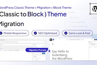 migrate classic theme website to block theme aka guttenberg