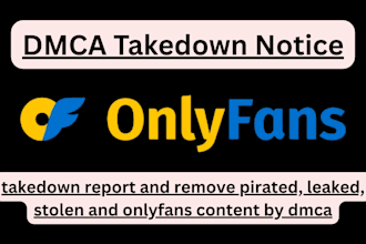 takedown report and remove pirated, leaked, stolen and onlyfans content by dmca