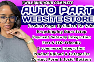 auto part website dropshipping website car part website automotive website