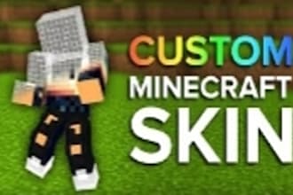 create you a custom minecraft skin in 24 hours
