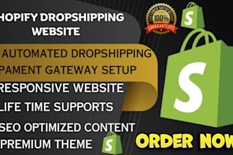 build high converting shopify dropshipping store or shopify website