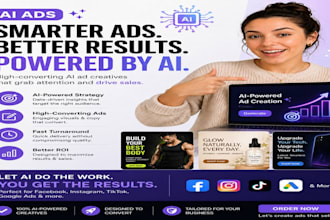 create ai ads for facebook, tiktok, and dropshipping
