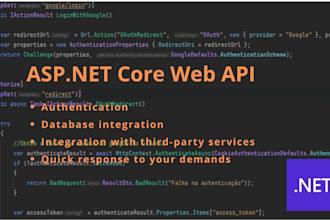 develop an amazing web API with asp net core quickly