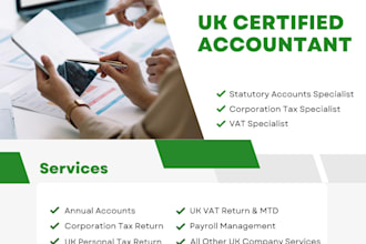 offer all types of accounting and tax services for UK client