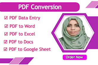 convert any PDF or jpg file to word, excel or google docs