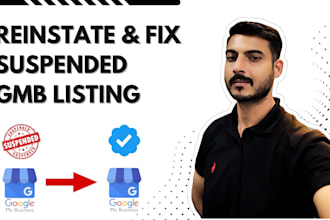 reinstate and fix suspended gmb profile listings