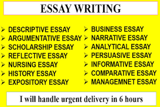 do urgent apa, mla harvard essay writing, research and summary paper in 10 hours