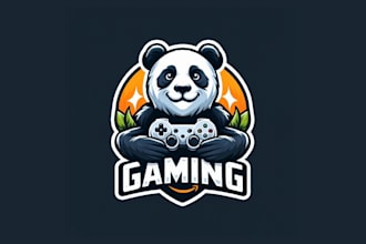 do panda mascot logo for your gaming company  in just 2 day