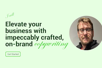be your copywriter and craft creative copy in any niche