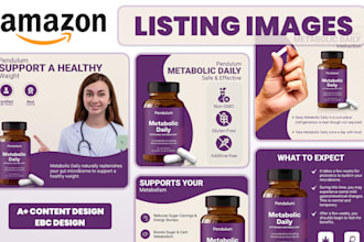 design amazon product listing images and infographic