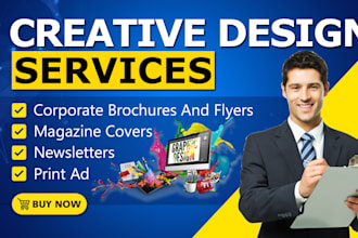 create newspaper ad, magazine ads, flyer or poster, and web banner design