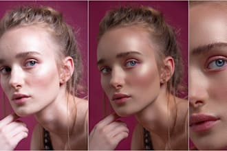 professional photo retouching, wedding and portrait editing