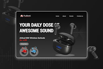 design hero page mockups
