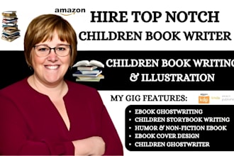 be your children book ghost writer children story book writer do kid book cover