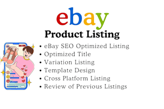 do ebay product hunting, ebay listing, SEO listing and remove defects