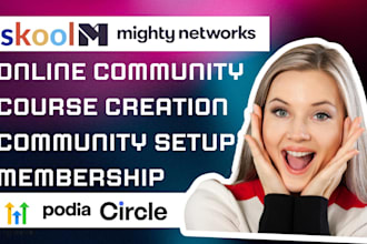 do skool community kajabi community ghl community mighty network podia thinkific